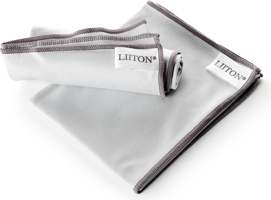 Liiton Chiffons de polissage pour verre, Lot de 2