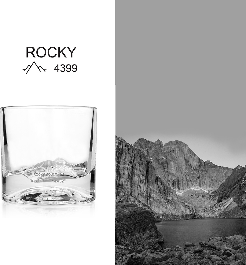 Rocky Mountains Čaše za viski 2 kom.