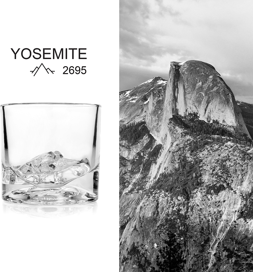 The American Peaks Carafe à Whisky avec verres, Set 5 pièces