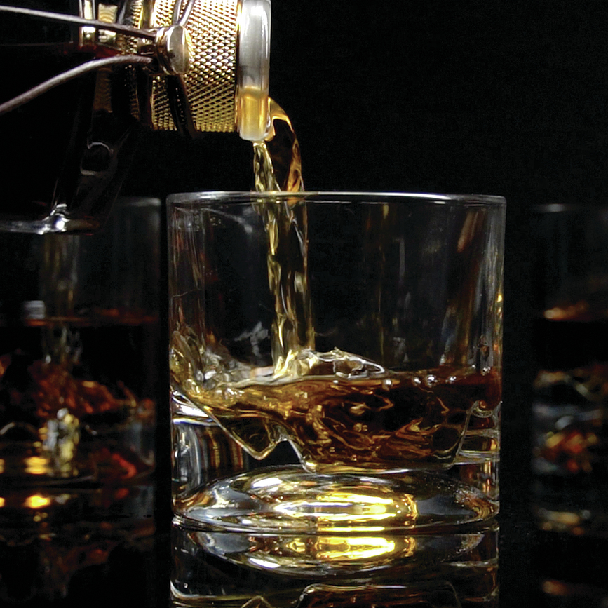 The American Peaks Carafe à Whisky avec verres, Set 5 pièces