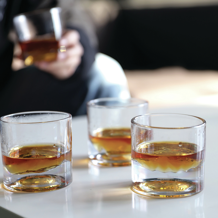 The American Peaks Verres à Whisky, Lot de 4