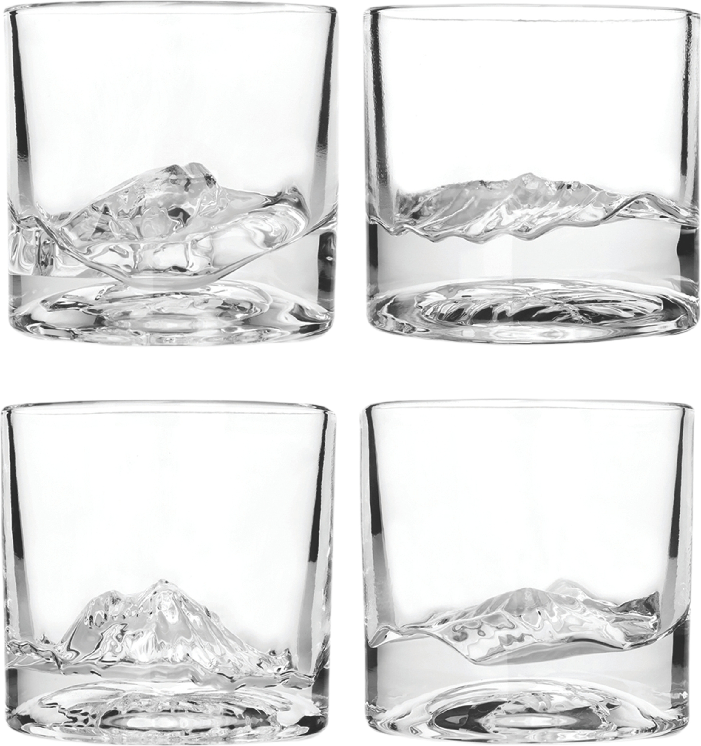 The American Peaks Whisky-Gläser 4 St.