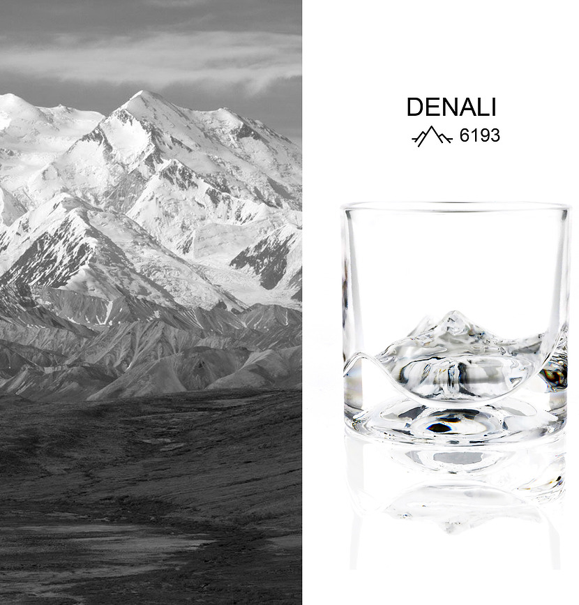 The Peaks Καράφα Ουίσκι με ποτήρια, Σετ 5 τεμαχίων