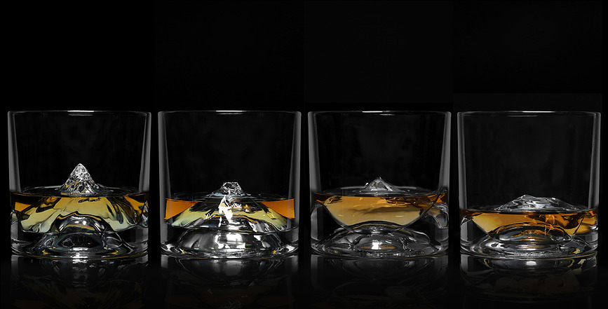 The Peaks Verres à Whisky, Lot de 4