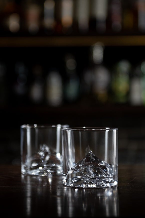 Vasos de Whisky Everest, Pack de 2 unidades