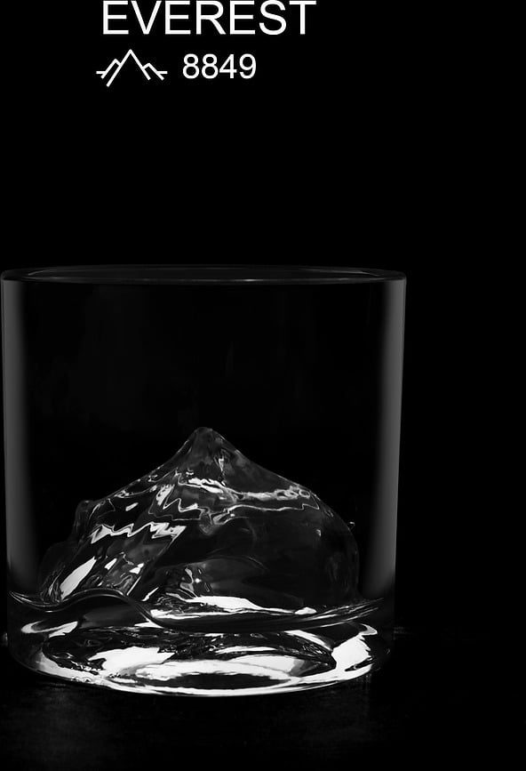 Vasos de Whisky Everest, Pack de 2 unidades