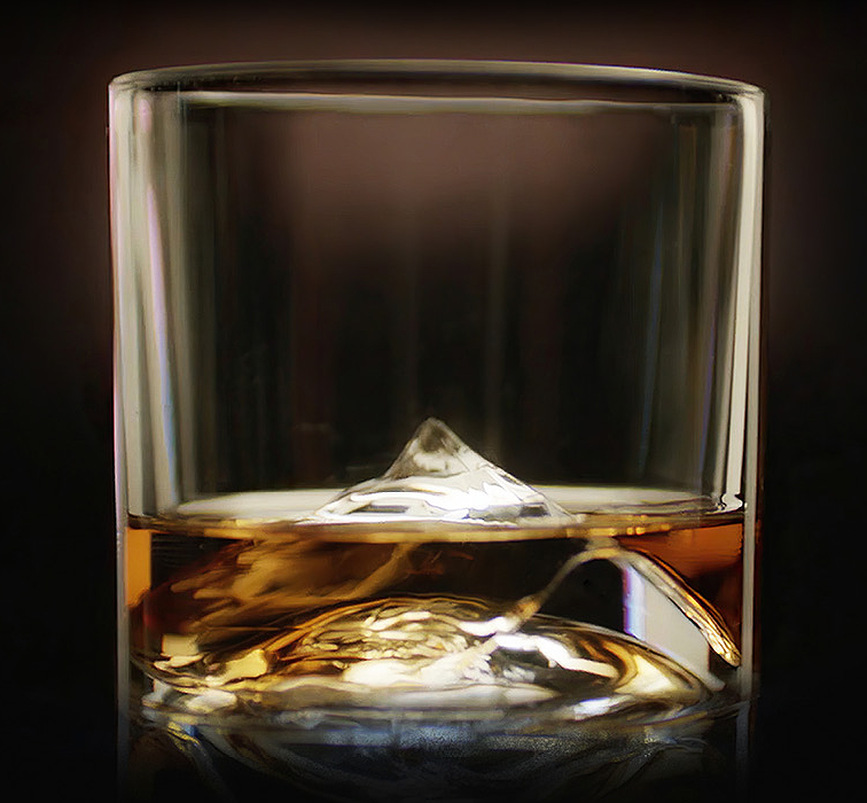 Vasos de Whisky Everest, Pack de 2 unidades