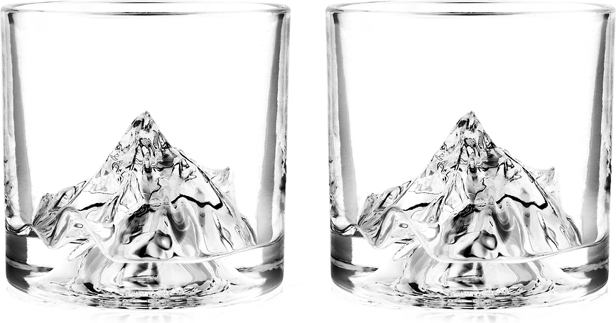 Vasos de whisky K2, Pack de 2 unidades
