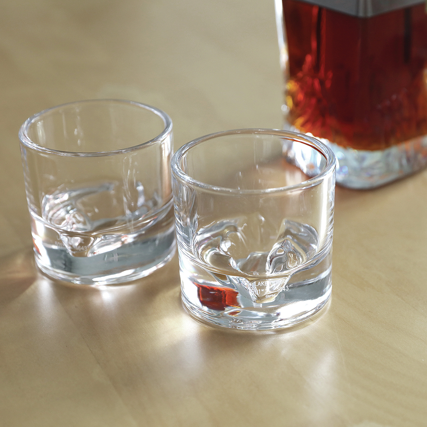 Vasos de Whisky Lake Tahoe, Pack de 2