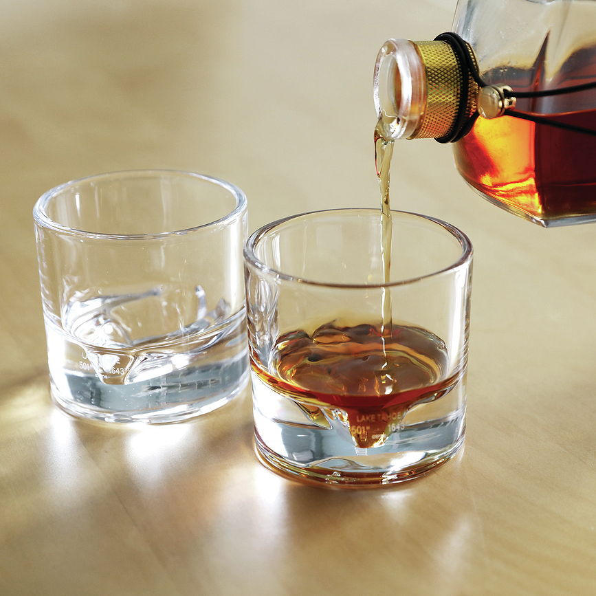 Vasos de Whisky Lake Tahoe, Pack de 2