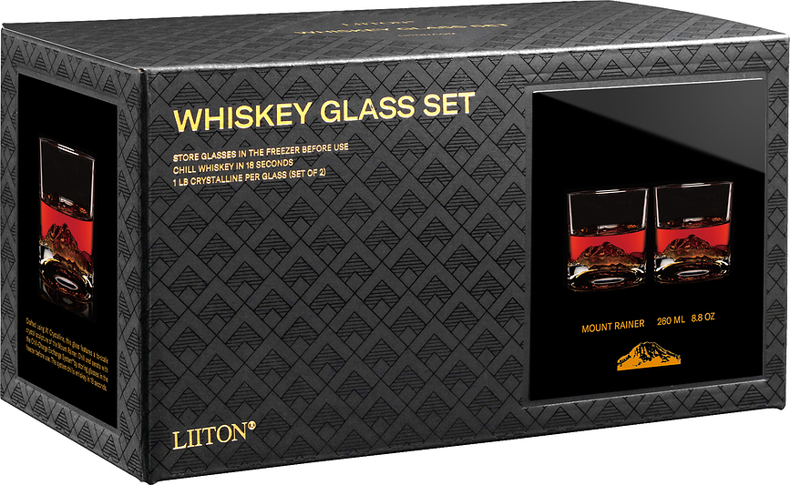 Vasos para whisky Mount Rainer, 2 unidades