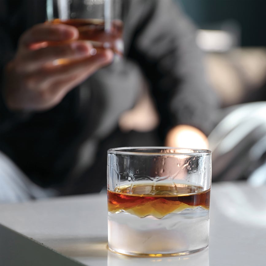 Vasos para Whisky Smoky Mountain, Pack de 2 unidades