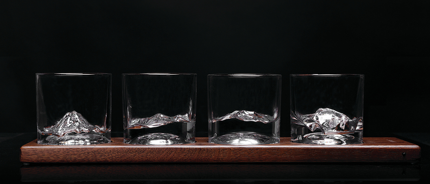 Vasos para whisky The American Peaks, 4 unidades