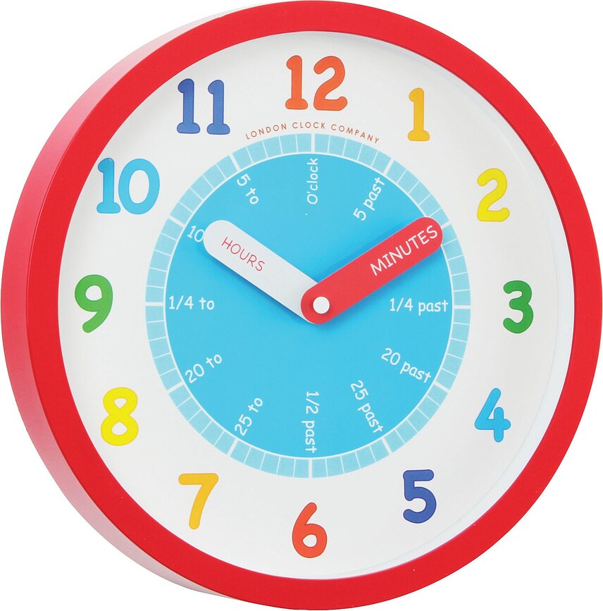 Colouring Box Horloge, rouge