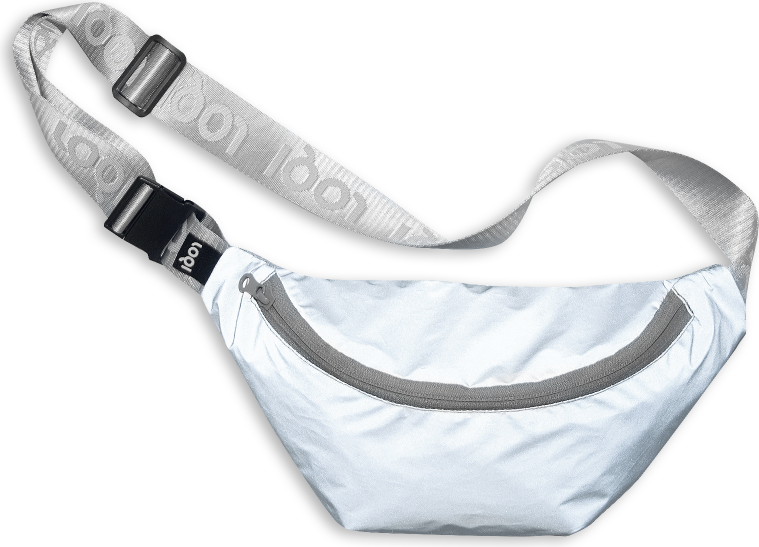 Artist Reflective Bauchtasche, silber