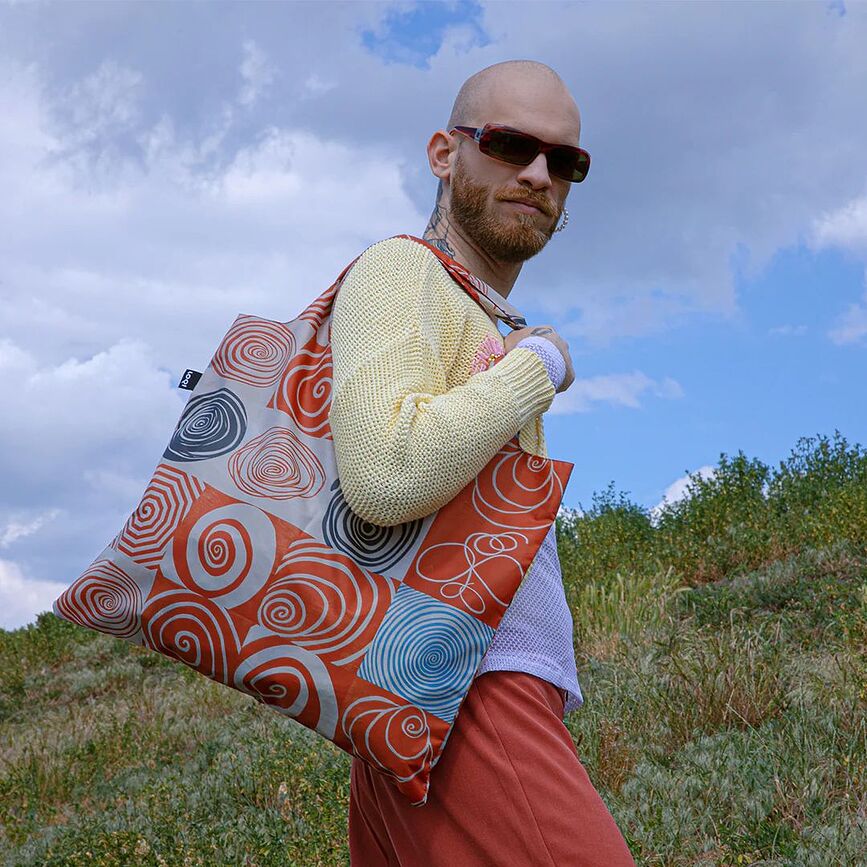 Bolsa reciclada LOQI Museum, diseño Vincent van Gogh Lirios