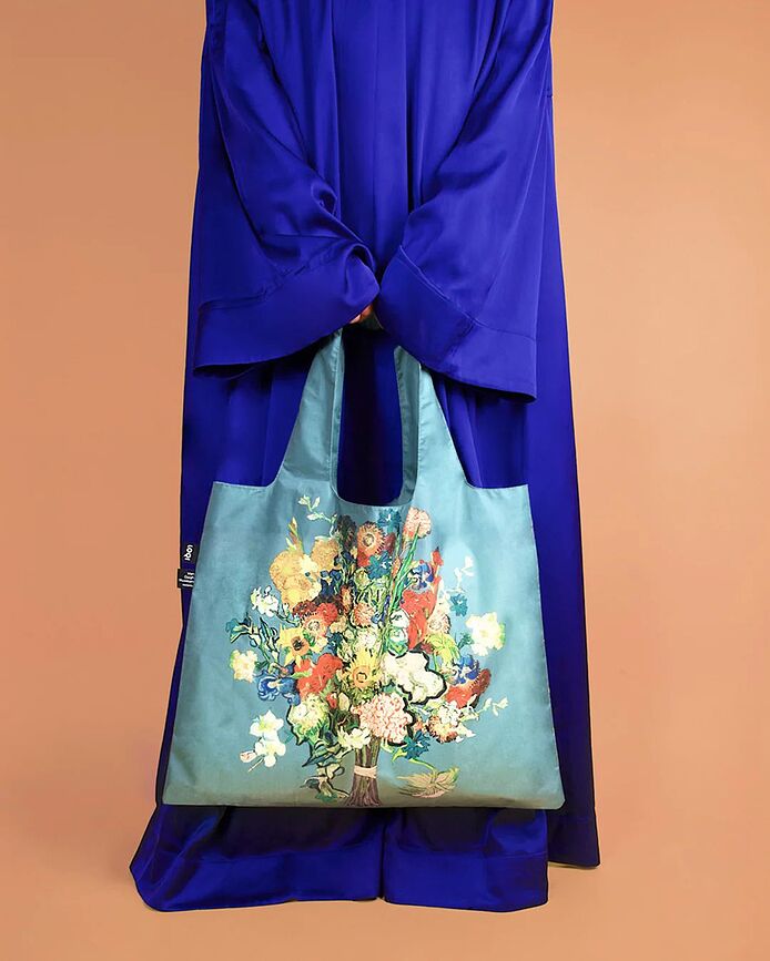 Bolsa reciclada LOQI Museum, diseño Vincent van Gogh Lirios