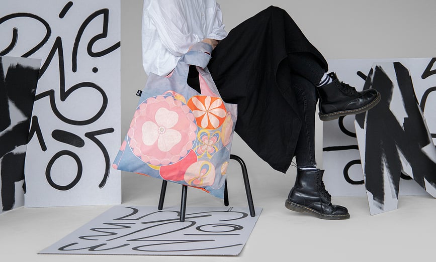 Bolsa reciclada LOQI Museum, diseño Vincent van Gogh Lirios