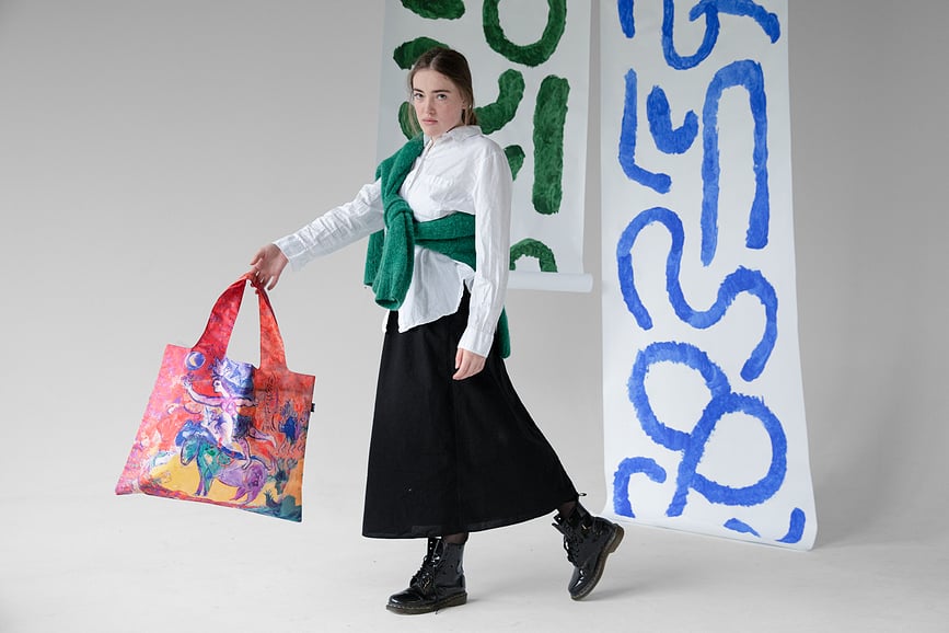 Bolsa reciclada LOQI Museum, diseño Vincent van Gogh Lirios