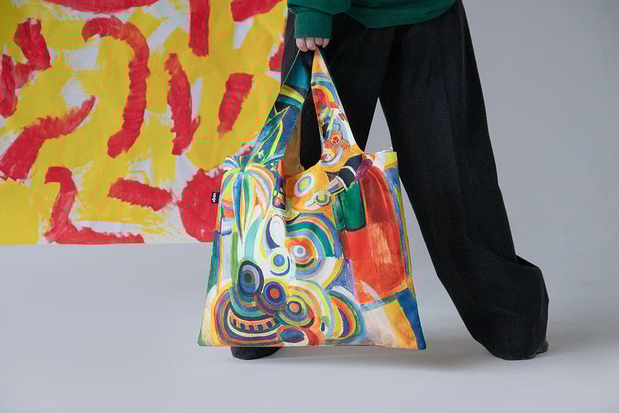 Bolsa reciclada LOQI Museum, diseño Vincent van Gogh Lirios