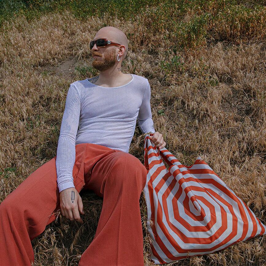 Bolsa reciclada LOQI Museum, diseño Vincent van Gogh Lirios