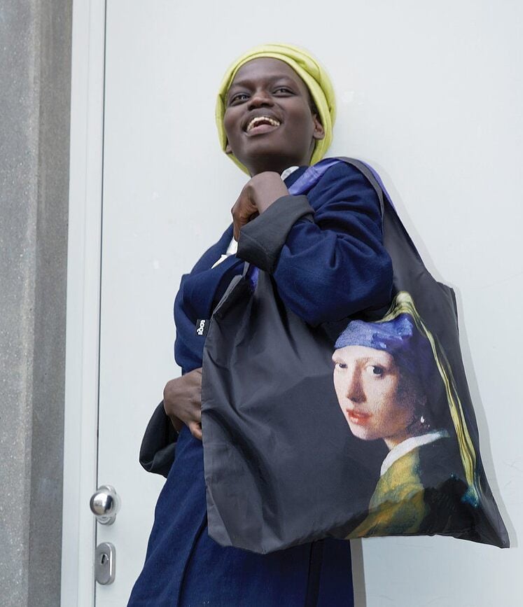 Bolsa reciclada LOQI Museum, diseño Vincent van Gogh Lirios