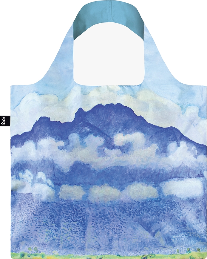 Bolsa de material reciclado LOQI Museum, estampado Ferdinand Hodler The Schynige Platte