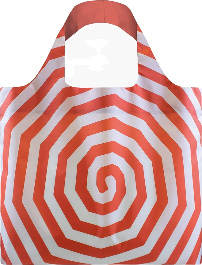 Bolsa de material reciclado Loqi Museum Louise Bourgeois Spirals, roja