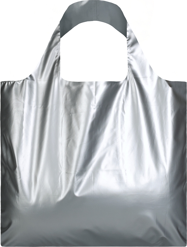 Bolsa LOQI Fashion Metallic, plateada