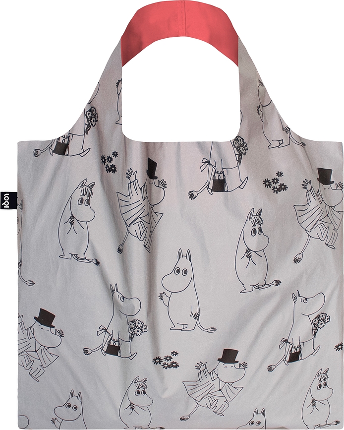 Bolsa LOQI Museum, reflectante, diseño Familia Mumin