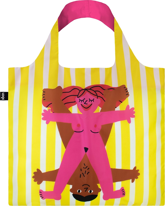 Bolsa reciclada LOQI, diseño Artist Cachete Jack Star Couples