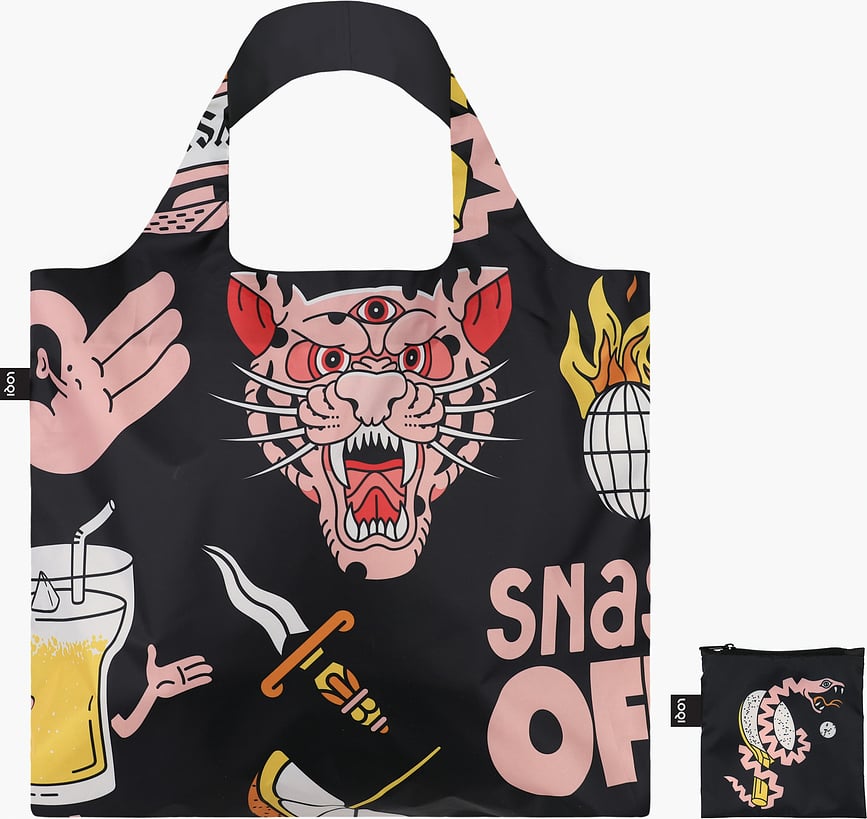 Bolsa reciclada LOQI Snask, gris