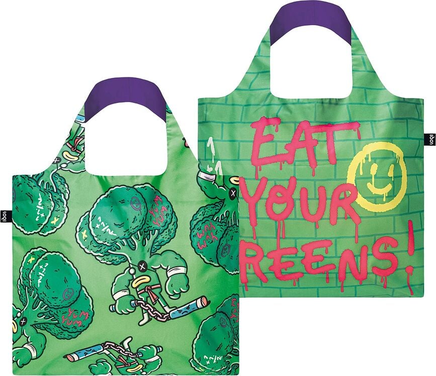 Bolsa LOQI Stephen Cheetham Cats, de material reciclado