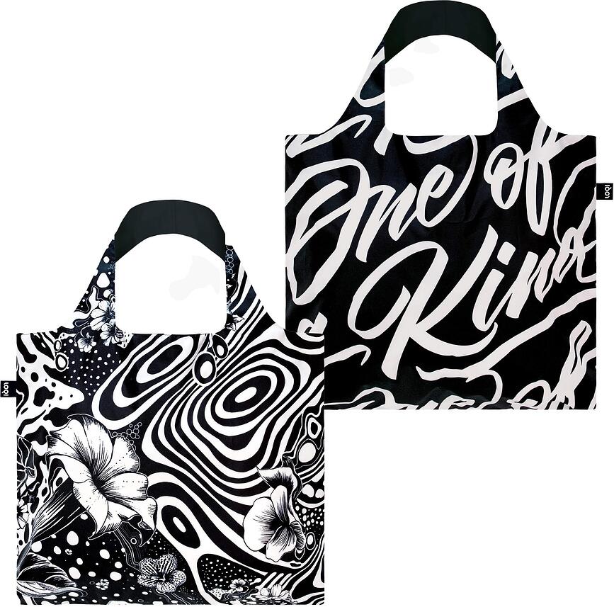 Bolsa LOQI Stephen Cheetham Cats, de material reciclado