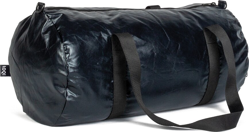 Bolsa LOQI Weekender, reversible, plata mate metálica