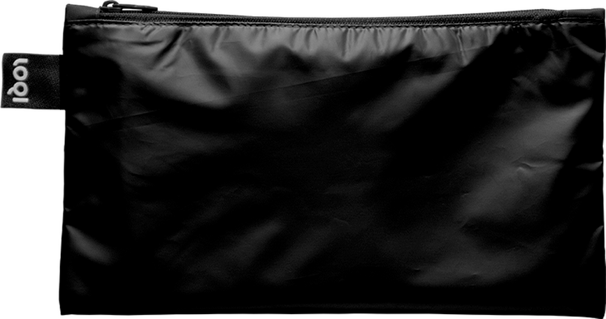 Bolsas de cosméticos LOQI Fashion Metallic, negras, 3 unidades