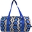 Bolso de viaje reciclado LOQI Weekender Artist Kirsten Nangala Egan Water Dreaming, azul