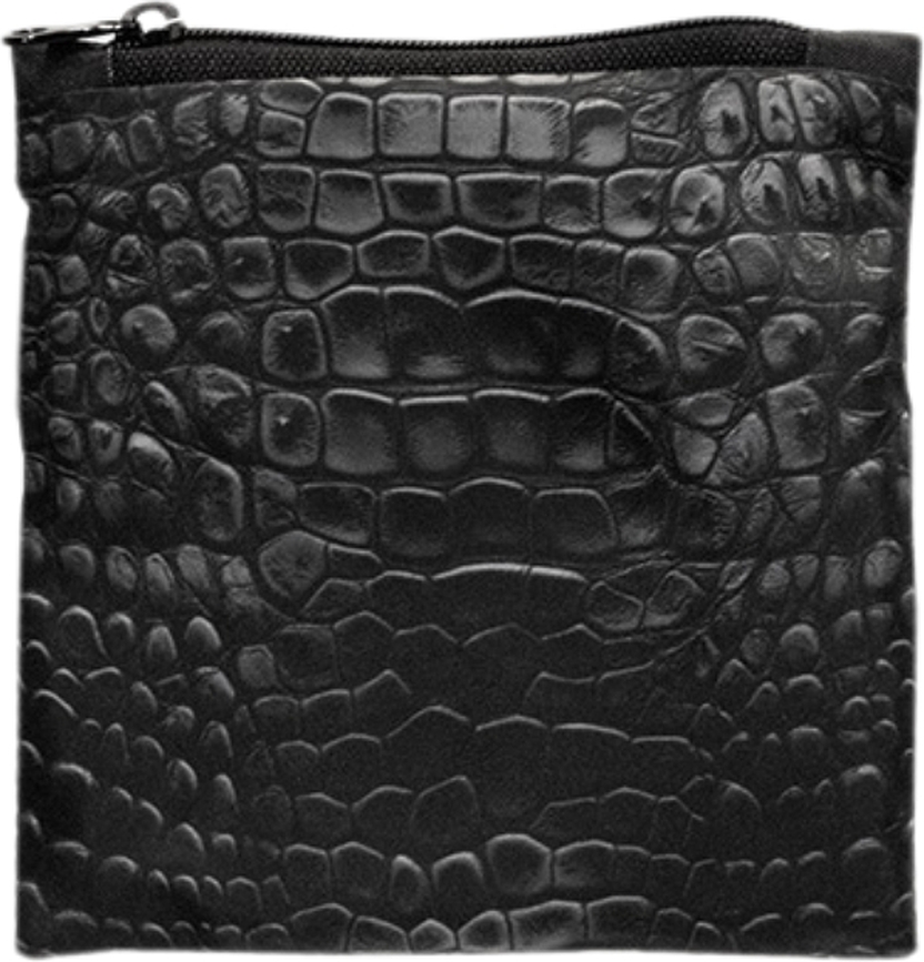 Bolso LOQI Artist Crocodile negro de reciclaje