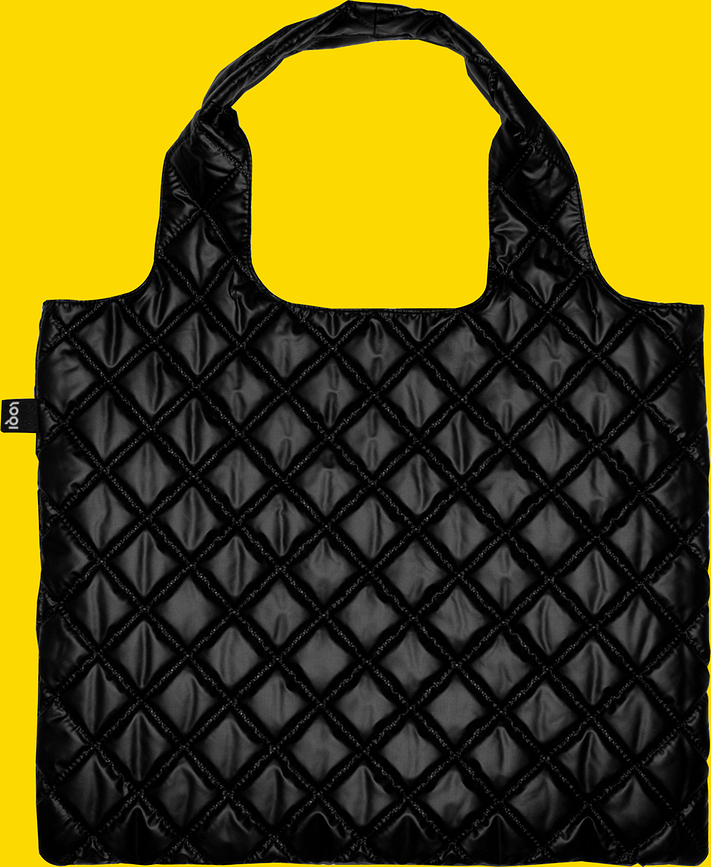 Bolso LOQI Artist Metallic Puffy plateado