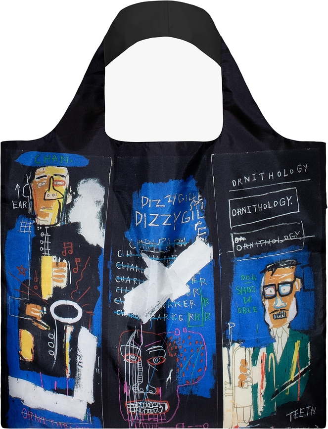 Bolso LOQI Museum Jean Michel Basquiat Horn Players de material reciclado