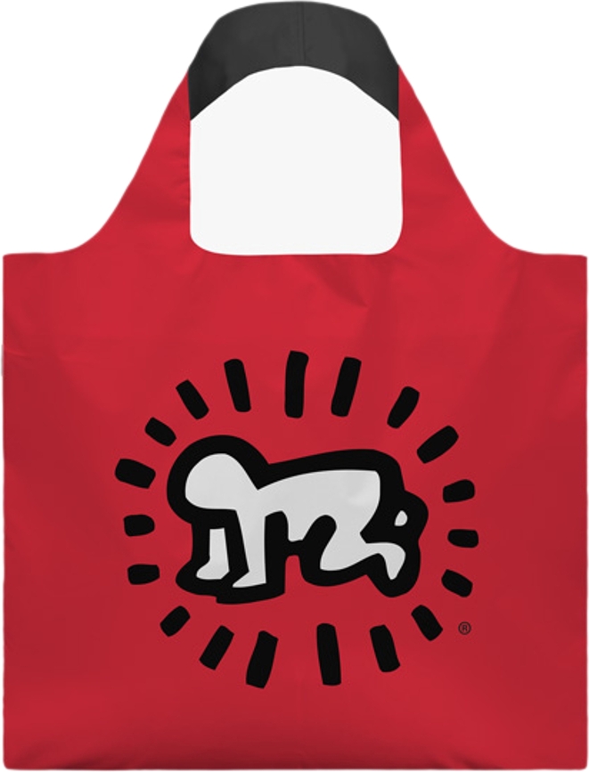 Bolso LOQI Museum Keith Haring Radiant Baby de material reciclado
