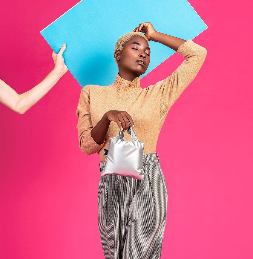 Bolsa Metallic Mini, oro rosa