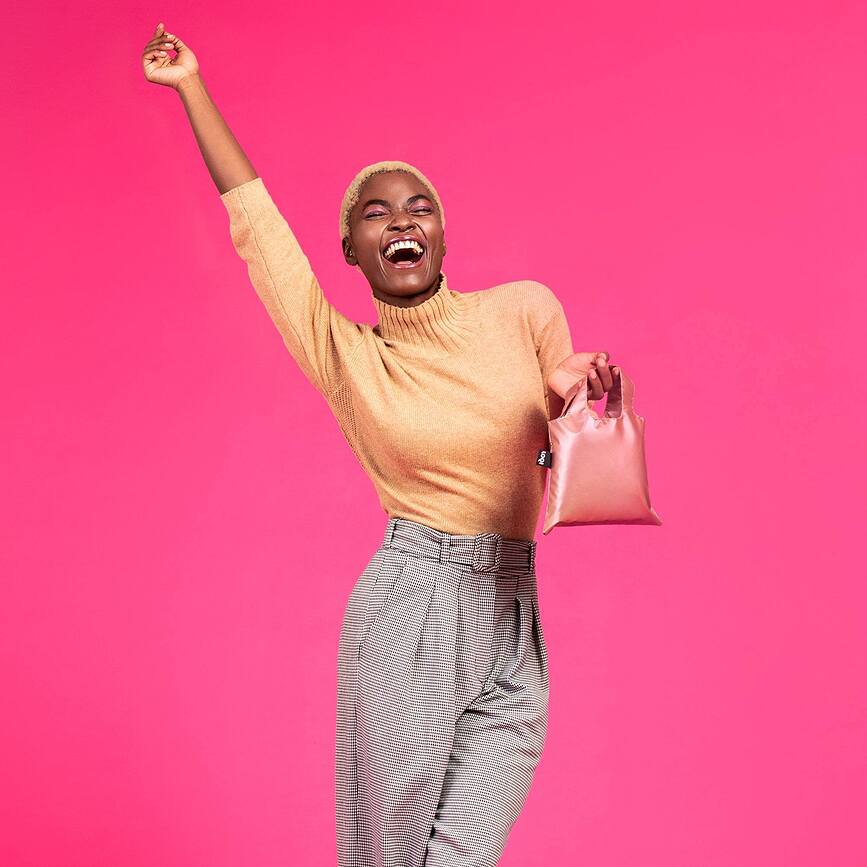 Bolsa Metallic Mini, oro rosa