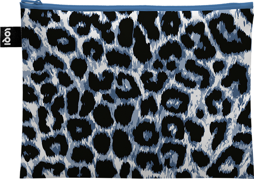 Estuches de material reciclado Loqi Artist Leopard, Set de 3 piezas
