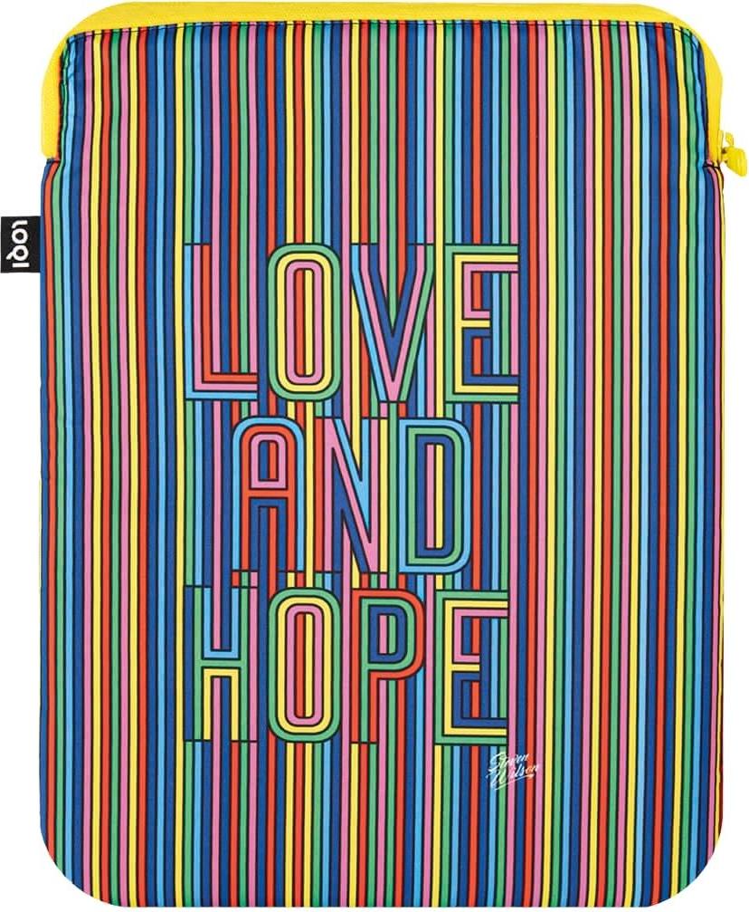 Etui na laptop LOQI Artist Steven Wilson Love & Hope z recyklingu