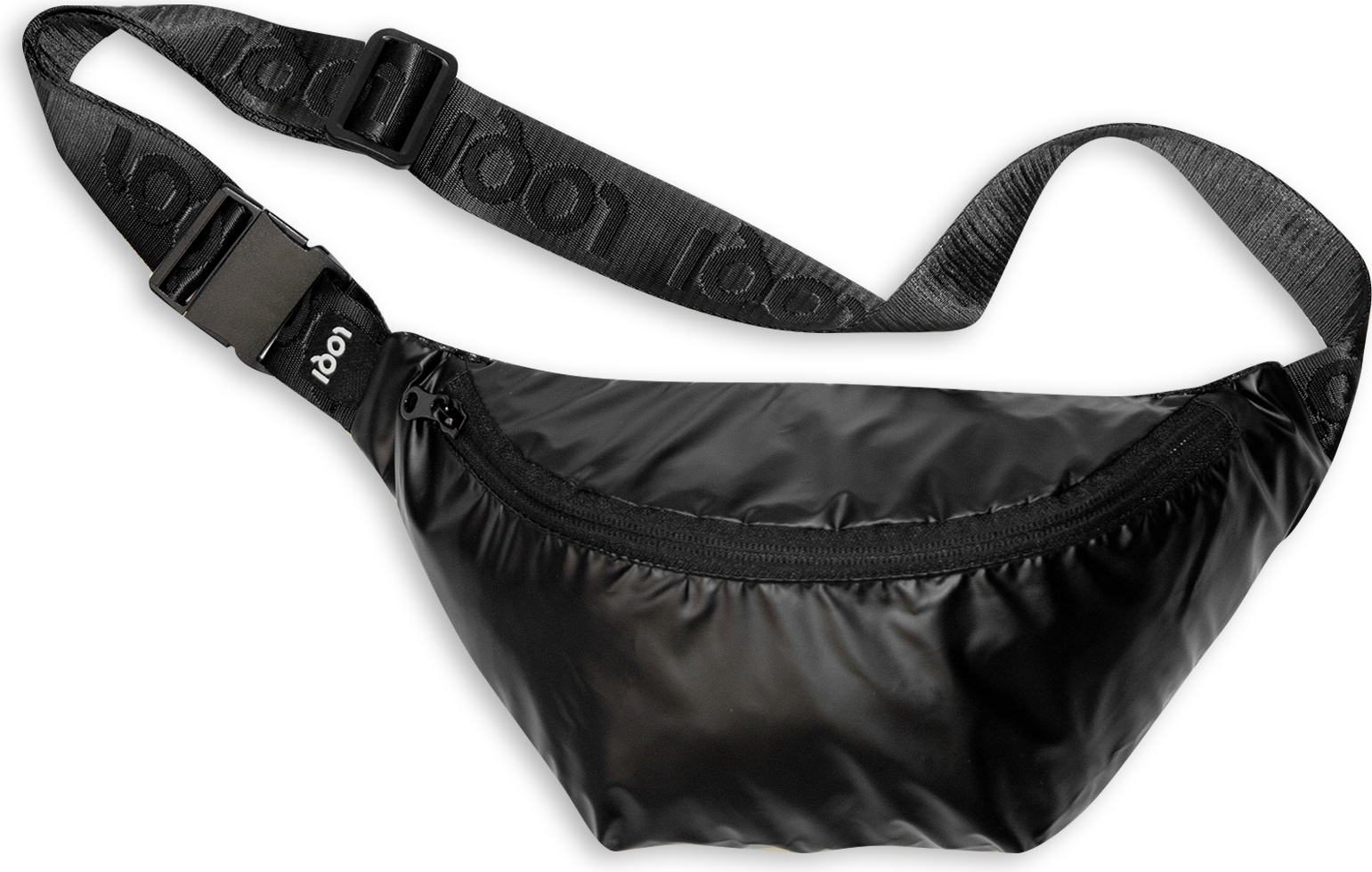 Fashion Metallic Bauchtasche, schwarz