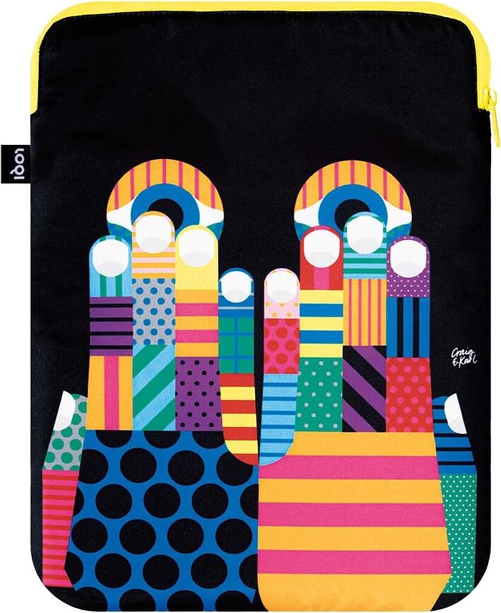 Funda para portátil reciclada LOQI Artist Craig & Karl Don't Look Now