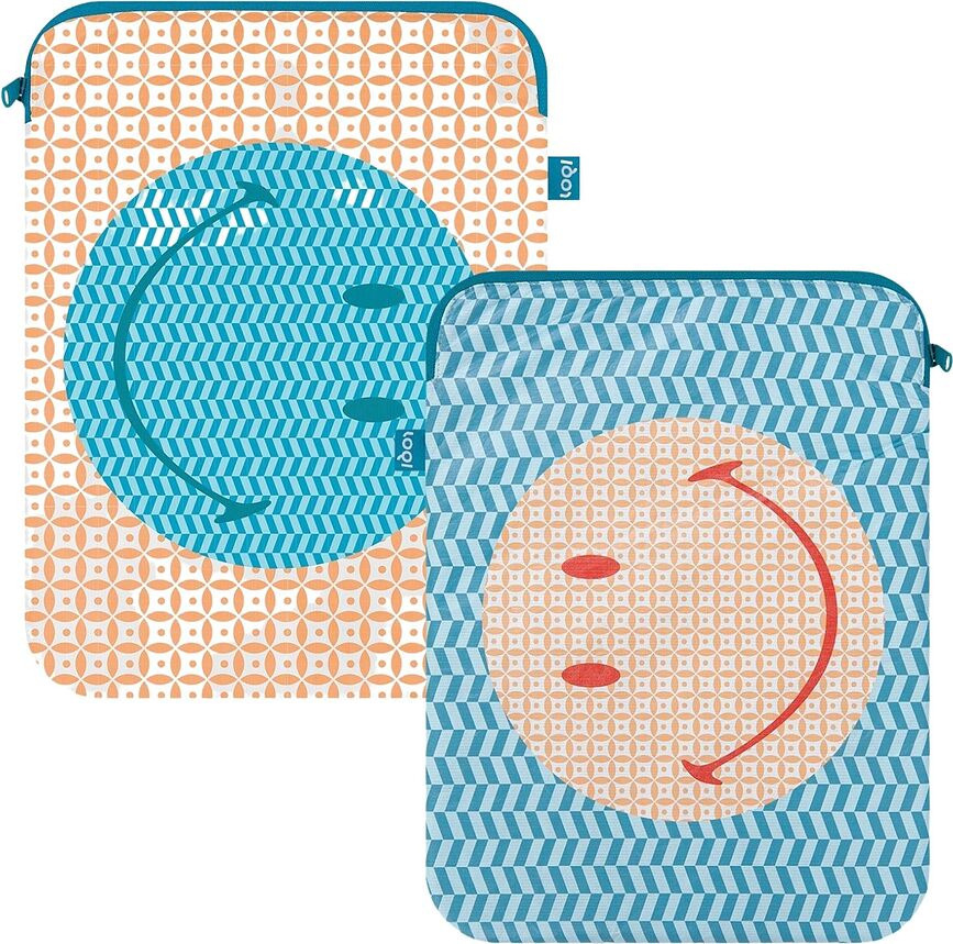 Funda para Portátil Smiley, con estampado geométrico, 26 x 36 cm