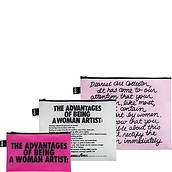 Kosmetinės LOQI Artist Guerrilla Girls prekė perdirbta 3 vnt.