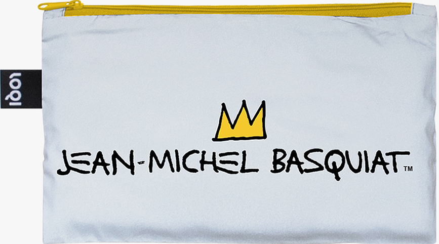 Kozmetične torbice LOQI Museum Jean Michel Basquiat z odsevno prevleko, 3 kos